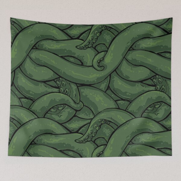 Item preview, Mass of Squirming Tentacles in Green designed and sold by PixelsArtStall.