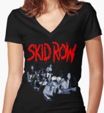 tour date Skid Row time 2016 cl4 Women's Fitted V-Neck T-Shirt