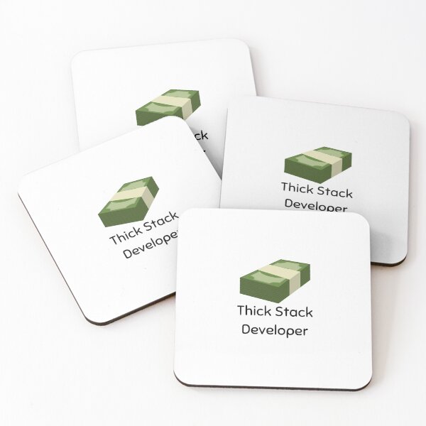Item preview, Thick Stack Developer| Funny money Fullstack Developer Pun STEM coder designed and sold by brinikki.