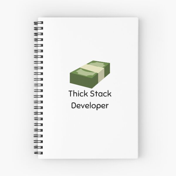 Artikelvorschau, Dicker Stapel-Entwickler| Lustiges Geld Fullstack Developer Pun STEM-Coder entworfen und verkauft von brinikki.