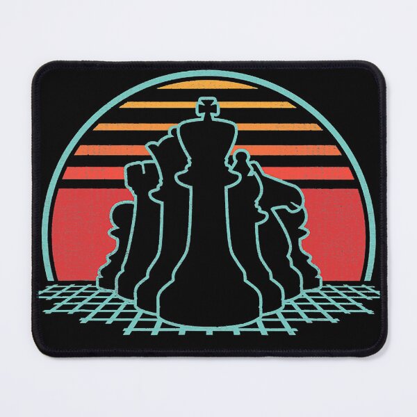 Item preview, Chess Pieces Retro Vintage 80s Style Gift  designed and sold by ClareMadelane.