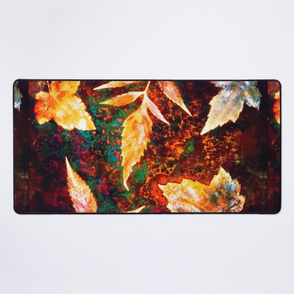 Item preview, Botanical autumn leaves on the rust background designed and sold by Red Witch Art.