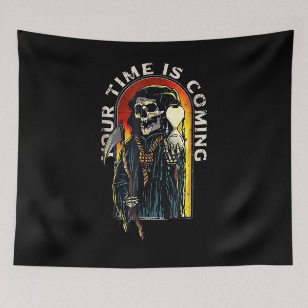 Item preview,  Your Time Coming Grim Reaper Evil Death Scary Halloween designed and sold by vivanbess.