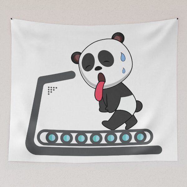 Item preview, Panda working out designed and sold by YuneDesigns.