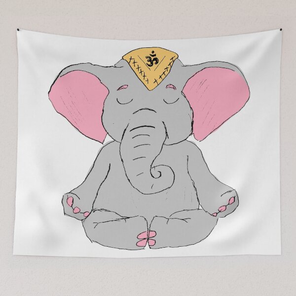 Item preview, Meditation Elephant designed and sold by NobodysHero.