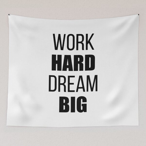 Item preview, Work Hard Dream Big designed and sold by maniacfitness.