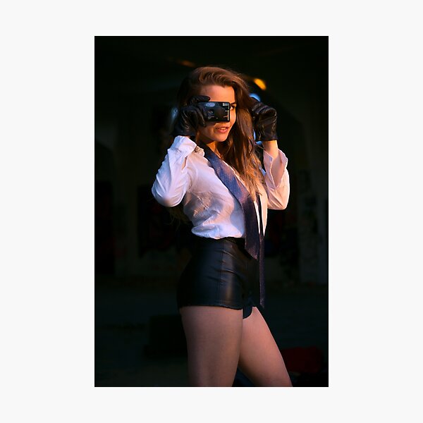 Item preview, Girl with an Old-style Point and Shoot Camera designed and sold by Miroslav Franc.