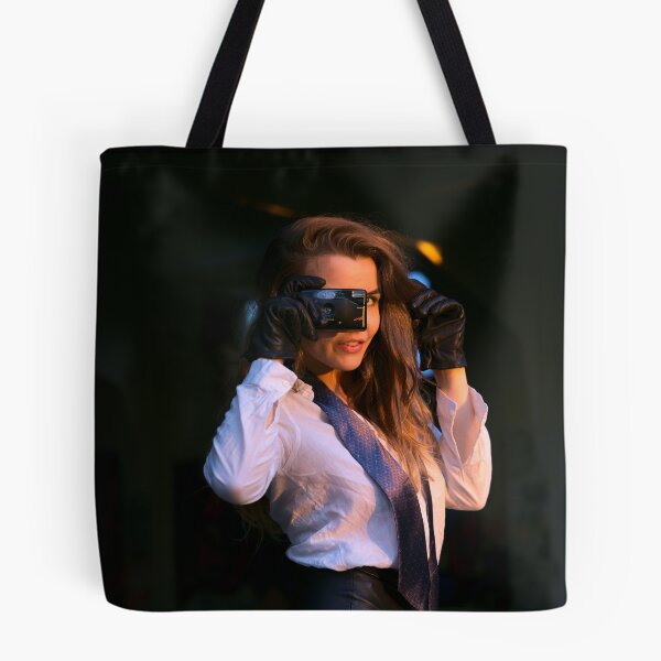 Item preview, Girl with an Old-style Point and Shoot Camera designed and sold by Miroslav Franc.