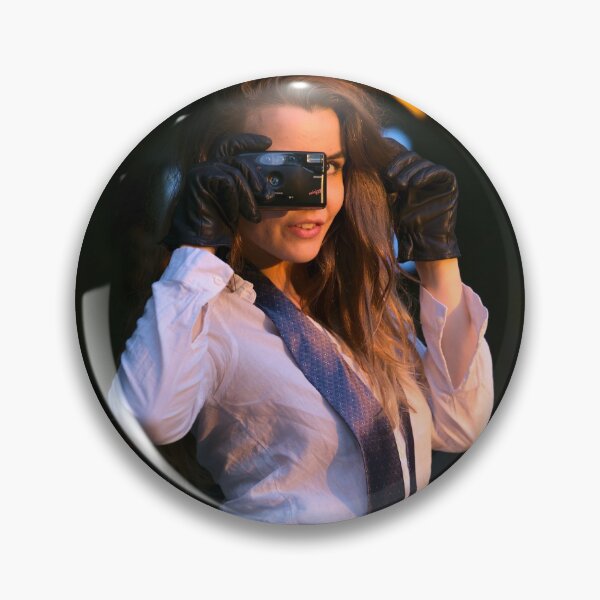 Item preview, Girl with an Old-style Point and Shoot Camera designed and sold by Miroslav Franc.