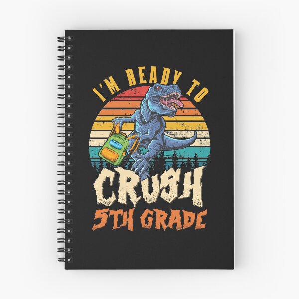 Item preview, I'm Ready To Crush 5th grade Dinosaur Vintage Back To School designed and sold by Pam140.