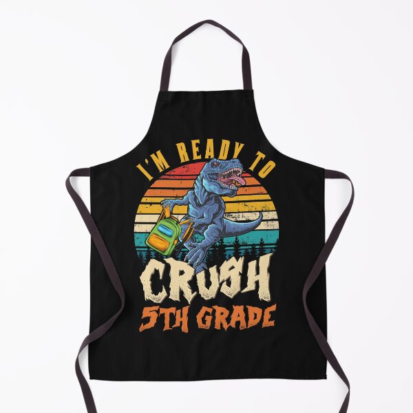 Item preview, I'm Ready To Crush 5th grade Dinosaur Vintage Back To School designed and sold by Pam140.