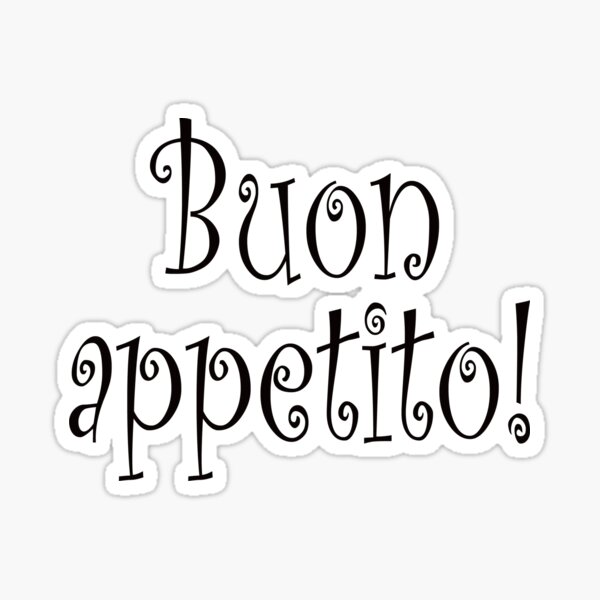 Stickers muraux cuisine buon appetito - Stickers déco italie