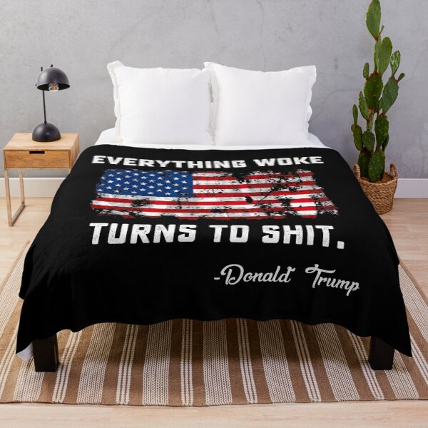 Item preview, Everything Woke Turns To Shit Funny Trump gift designed and sold by DesignMacy.