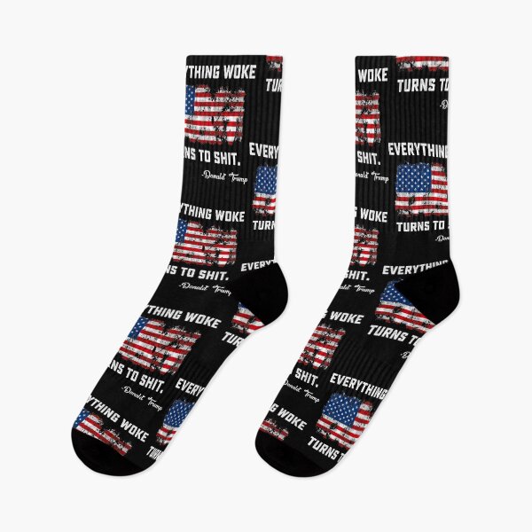 Item preview, Everything Woke Turns To Shit Funny Trump gift designed and sold by DesignMacy.