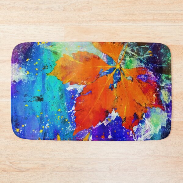 Item preview, Botanical abstract autumn leaves designed and sold by Red Witch Art.