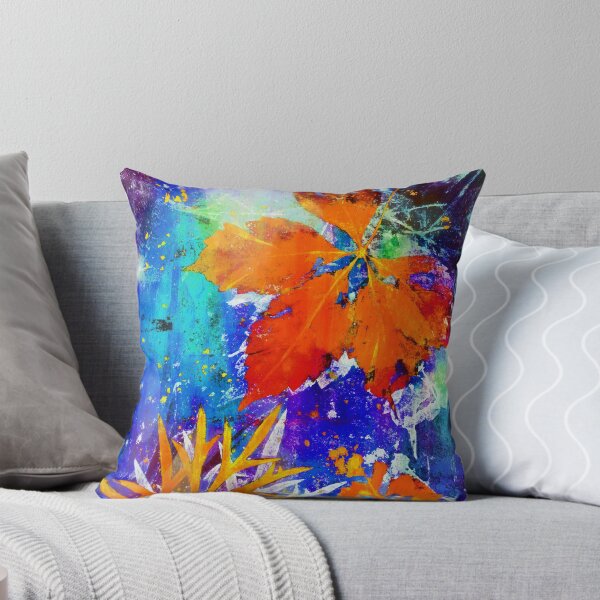 Item preview, Botanical abstract autumn leaves designed and sold by Red Witch Art.