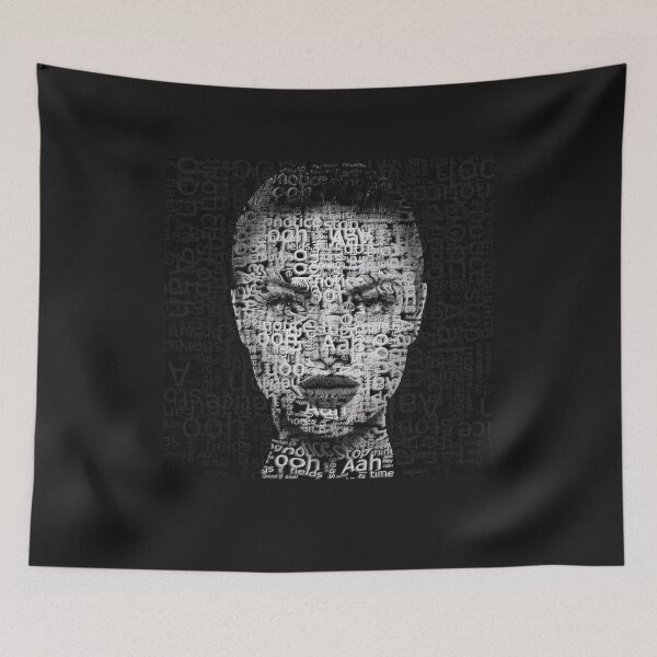 Item preview, GIRL POTRAIT WORDLE ART designed and sold by Bro-Art.