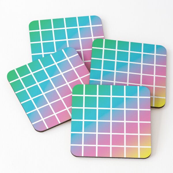 Item preview, Rainbow gradient checker lines pattern designed and sold by BLMcreations.