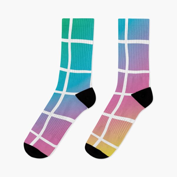 Item preview, Rainbow gradient checker lines pattern designed and sold by BLMcreations.