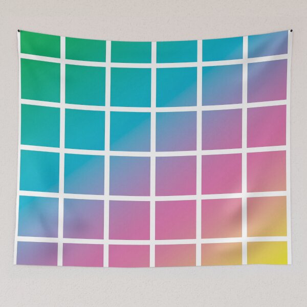 Item preview, Rainbow gradient checker lines pattern designed and sold by BLMcreations.