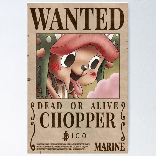 Sogeking Usopp Poster Wanted One Piece 30 milions Marine Greeting