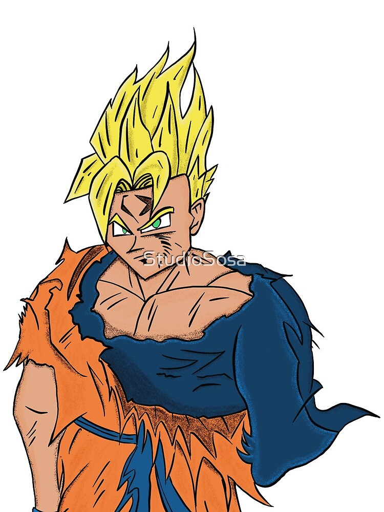 I drew a mech suit based off of future trunks ssj 2 (vs goku black