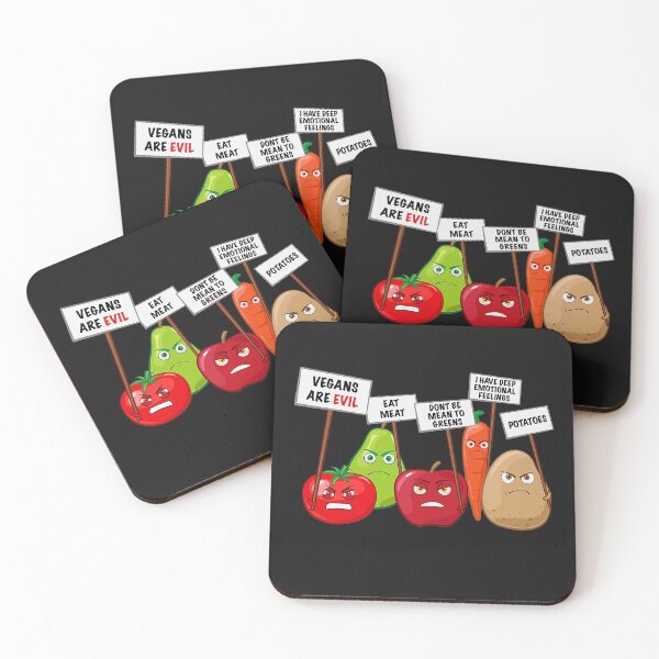 Item preview, Funny Vegan - Vegetables & Fruits Protesting Against Vegans  designed and sold by SeleneFrances.
