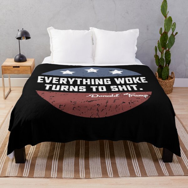 Item preview, Everything Woke Turns To Shit Funny Trump gift designed and sold by DesignMacy.