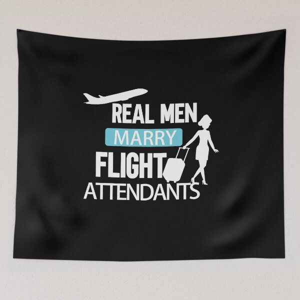 Item preview, Real Men Marry Air Hostess Funny Women Flying Aviation designed and sold by patroart.