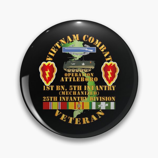 Item preview, Army - Vietnam Combat Vet w 1st Bn 5th Inf - 25th Inf Div - Operation Attleboro w VN SVC designed and sold by Military Insignia Products.