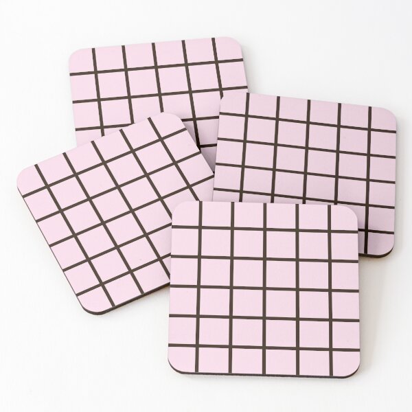 Item preview, Pink and brown checker lines pattern designed and sold by BLMcreations.