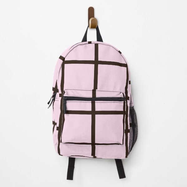 Item preview, Pink and brown checker lines pattern designed and sold by BLMcreations.