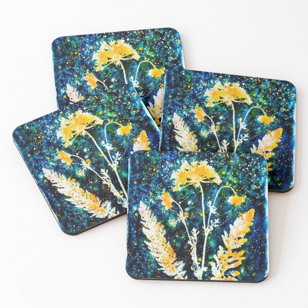 Item preview, Botanical cyanotype floral designed and sold by Red Witch Art.