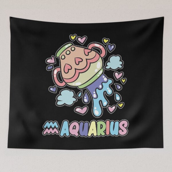 Item preview, Aquarius Zodiac Horoscope Pastel Birth Sign designed and sold by Moonpie90.