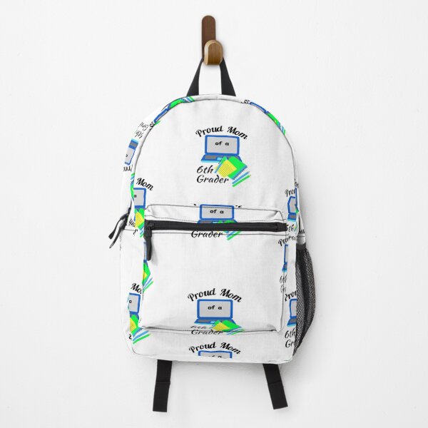 Item preview, proud mom of a sixth grader, laptop notebook graphic designed and sold by Jessi-Sketches.