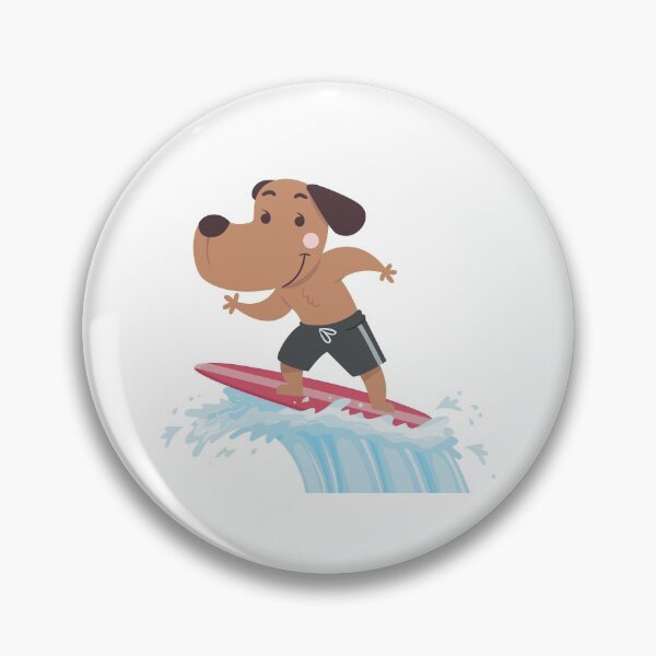 Item preview, Dog on surfboard designed and sold by YuneDesigns.