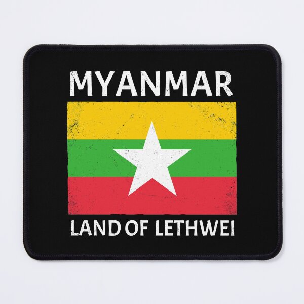 Item preview, Lethwei flag of Myanmar designed and sold by NicGrayGraphic.