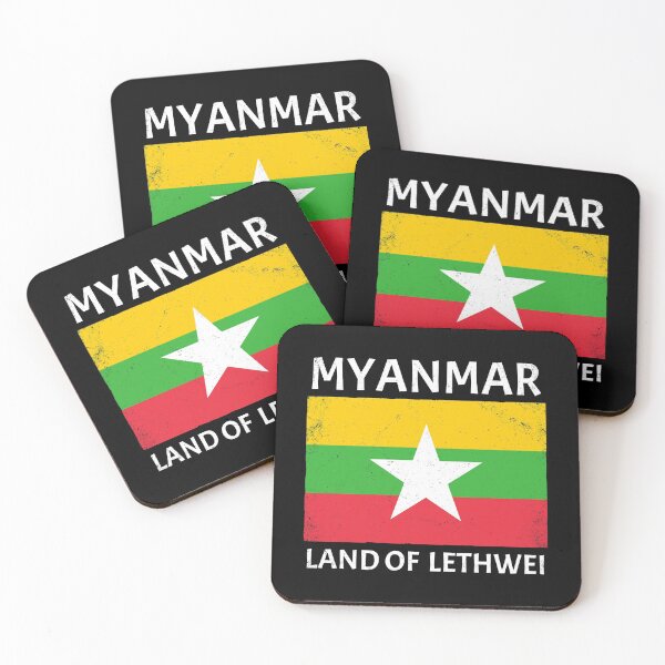 Item preview, Lethwei flag of Myanmar designed and sold by NicGrayGraphic.