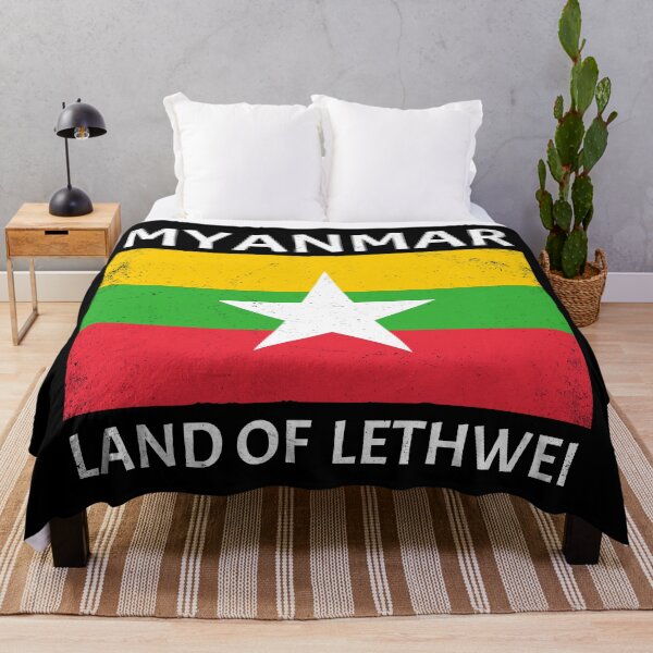 Item preview, Lethwei flag of Myanmar designed and sold by NicGrayGraphic.