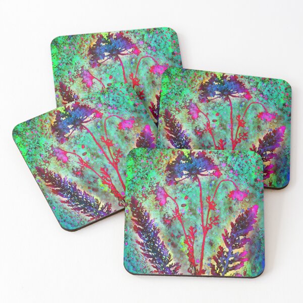 Item preview, Botanical cyanotype flowers designed and sold by Red Witch Art.