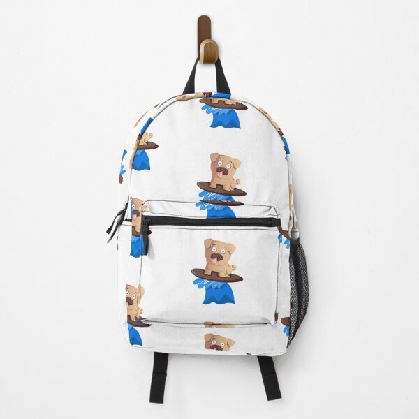 Item preview, Dog (Pug) surfing designed and sold by YuneDesigns.