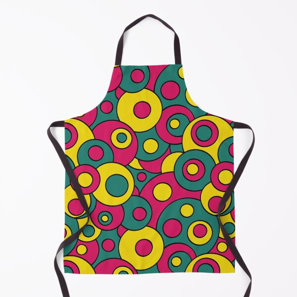 Item preview, Oil painting yellow, crimson and green different size circles designed and sold by IrinaIkar.
