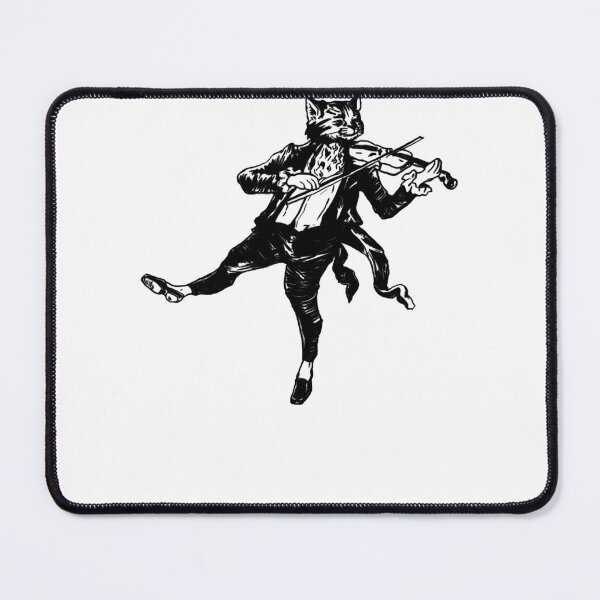 Item preview, Cat Playing Violin Sketch Tshirt designed and sold by AUSSIEPETS.