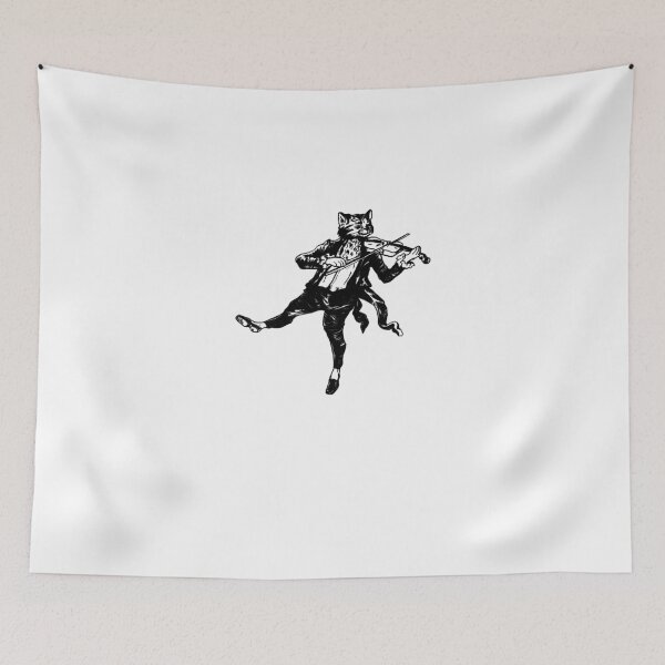 Item preview, Cat Playing Violin Sketch Tshirt designed and sold by AUSSIEPETS.