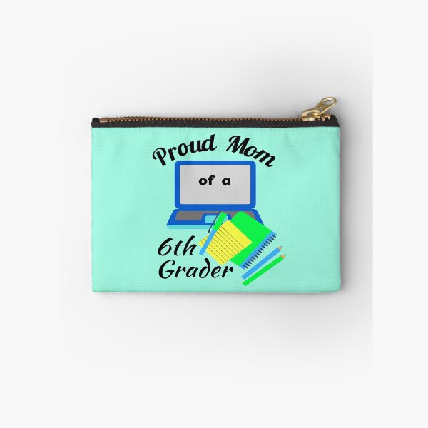 Item preview, proud mom of a sixth grader, laptop notebook graphic designed and sold by Jessi-Sketches.