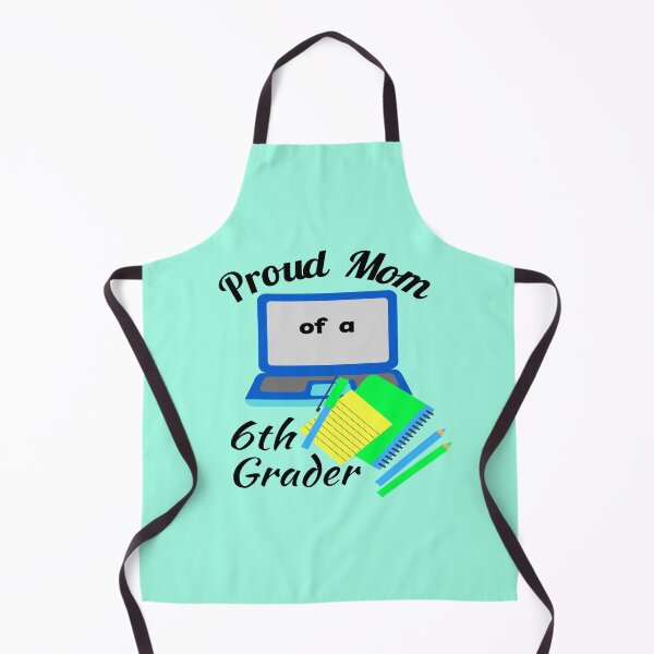 Item preview, proud mom of a sixth grader, laptop notebook graphic designed and sold by Jessi-Sketches.
