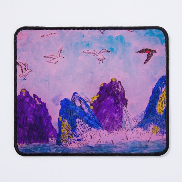 Item preview, Vibrant Humpback Whales Watercolor designed and sold by TurnipWilson.