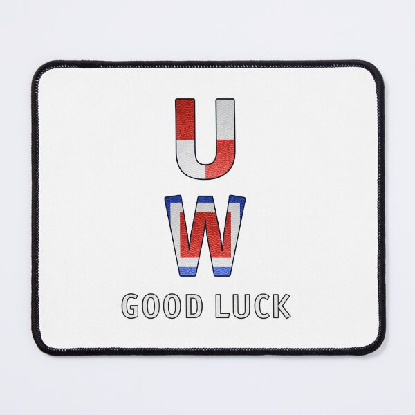 Item preview, "U" "W" Good Luck - Navy Alphabet - Leather designed and sold by Art-Frankenberg.