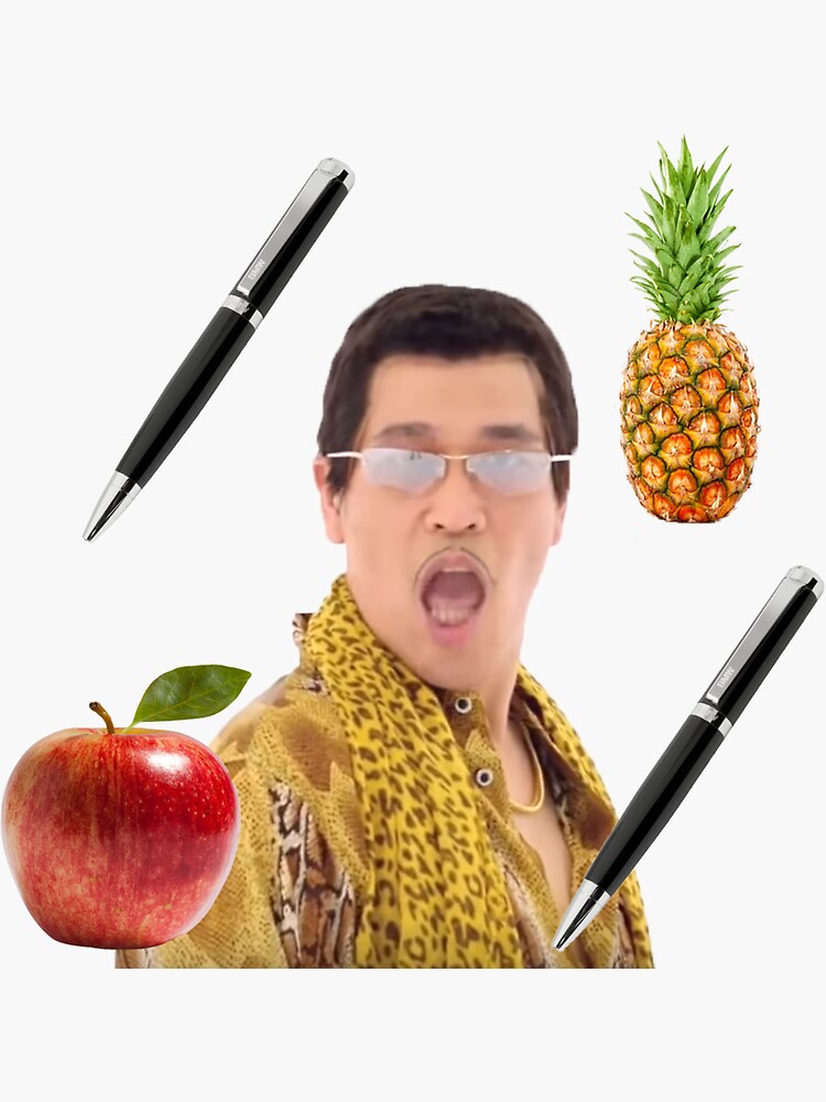 "Pen Pineapple Apple Pen" Sticker for Sale by KnightSteel Redbubble