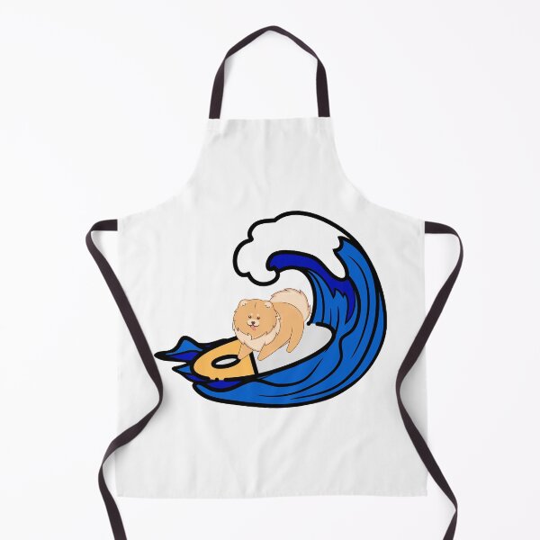 Item preview, Dog (Pomeranian) on surfboard designed and sold by YuneDesigns.